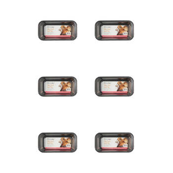 6PK Topchef Non-Stick Carbon Steel Loaf Pan Small 25x13cm