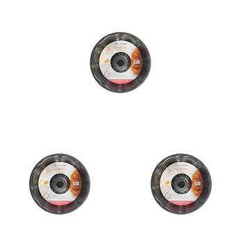 3PK Topchef Non-Stick Carbon Steel Bundt Pan 26x6.5cm - Black