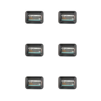 6PK Topchef Non-Stick Roasting Pan Small 31x22cm - Black