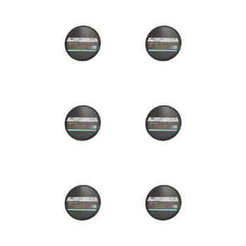 6PK Topchef Non-Stick Pizza Pan 26x1.5cm Pizza Baking Tray - Black