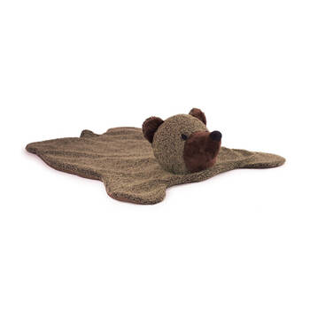 Kathe Kruse Bear Woodsland Rug Kids Bedroom Decor 75x114cm Brown