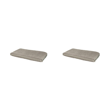 2PK Bambury Kitchen Organisation Microfibre Deluxe Dish Drying Mat Grey