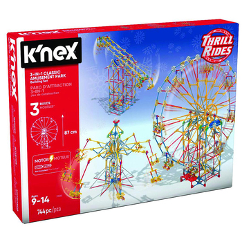 Knex 3-In-1 Amusement Park 744 pieces 3 builds 9+