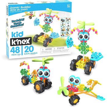 48pc Knex Zoomin Buddies 20 Builds Kids/Childrens Building Play Toy 3+