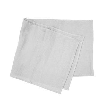 Bambury Tableware/Dinnerware Linen Table Runner 35x180cm Silver