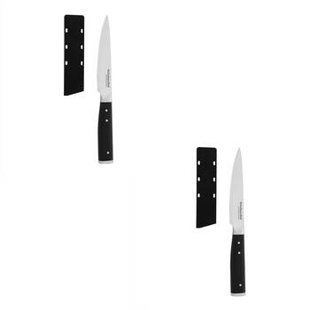 2PK KitchenAid Metal Utility Knife w/ Sheath Cover Kitchen Cutlery 11cm