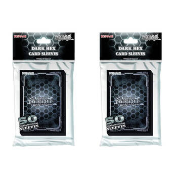 2x 50pc  Yu-Gi-Oh Dark Hex TCG/CCG Card Sleeves Set