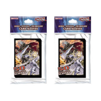 2x 50pc  Yu-Gi-Oh Albaz Ecclesia Tri-Brigade TCG/CCG Card Sleeves