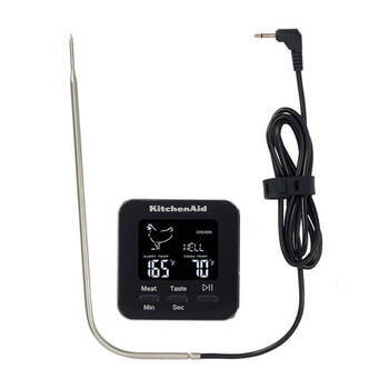 KitchenAid Digital Leave-In Probe Roasting Thermometer W/ Timer -40°C to 250°C