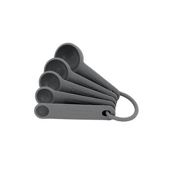 5pc KitchenAid Measuring Spoons Cooking Utensil Charcoal Grey