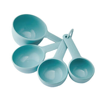 4pc KitchenAid Plastic Measuring Cup Set - Mineral Water