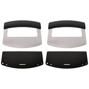 2PK KitchenAid Wide Handle Mezzaluna Food Chopper/Slicer Onyx Black