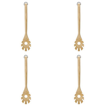 4PK KitchenAid Birchwood Pasta Server Wooden Cooking Kitchen Utensil Serving Tool