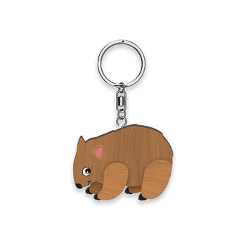 6pc LMD Wombat Handmade Hanging Keyring/Keychain Bag Decor