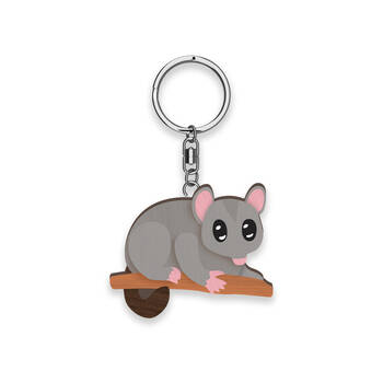 6pc LMD Possum Handmade Hanging Keyring/Keychain Bag Decor