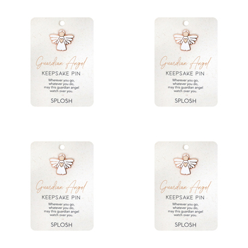 4PK Splosh Enamel Guardian Angel Keepsake Pin Brooch 7.5x11cm