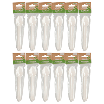 12x 8pc Ecomade Spoon Durable Reusable Cutlery 16cm