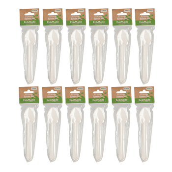 24x 8pc Ecomade Spoon Durable Reusable Cutlery 16cm