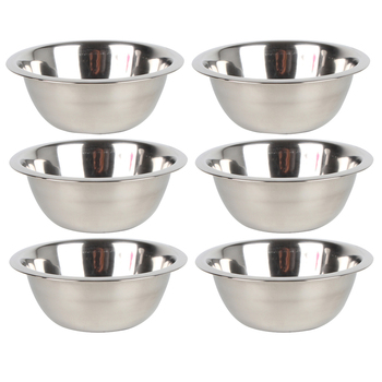 6PK Urban Kitchen Stainless Steel Mixing Bowl Quality Dia 900ml 19cm