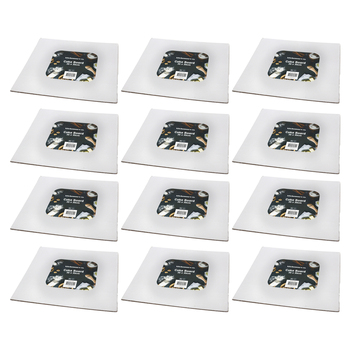 12x Urban Kitchen Cake Board 2pc Square Silver 35x35cm for Baking