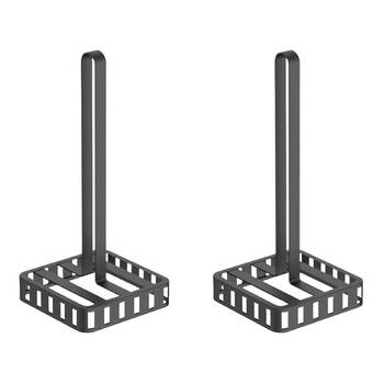 2PK Hudson Wireware Range Mesh Paper Roll Stand Holder 29cm Black