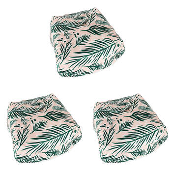 3PK Kitchenware Co Insulated Oxford Food Cover Leaf Design 51x35.5x12cm