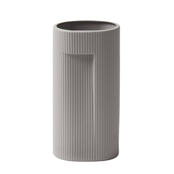 Pilbeam Living Tromso Matte Finish Porcelain Vase Grey