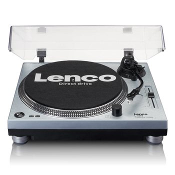 Lenco 43cm Professional Direct-Drive Turntable Metallic Blue
