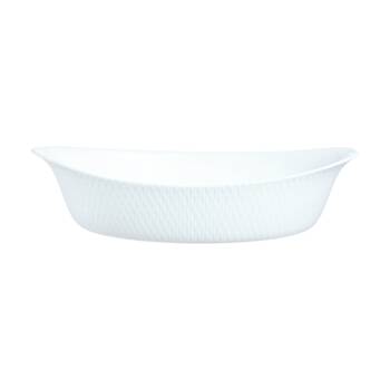 Luminarc Smart Wavy Oval Baking Dish 29x17cm Bakeware Opal Glass White