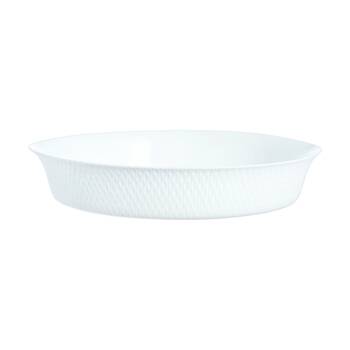 Luminarc Smart Wavy Baking Tart Dish 28x5cm Bakeware Opal Glass White