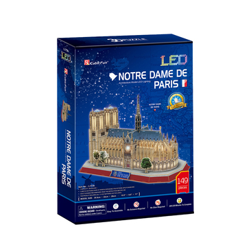 149pc CubicFun LED Notre Dame de Paris 3D Puzzle Toy 3y+