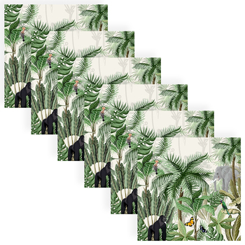 120pc Paper+Design Luncheon 3-Ply Napkin 33x33cm - Rainforest