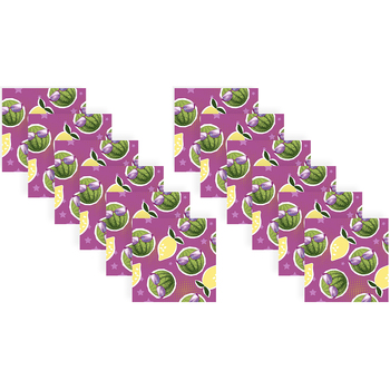 240pc Paper+Design Luncheon 3-Ply Napkin 33x33cm - Lemons & Watermelons