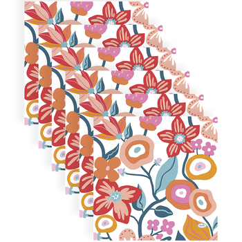 120pc Paper+Design Luncheon 3-Ply Napkin 33x33cm - Vibrant Bloom