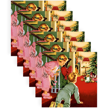 120pc Paper+Design Luncheon 3-Ply Napkin 33x33cm - Vintage Children