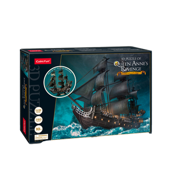 293pc CubicFun LED Queen Anne's Revenge 3D Puzzle Toy 10y+