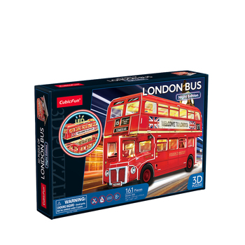 161pc CubicFun London Bus 3D Puzzle Kids Interactive Toy 8y+