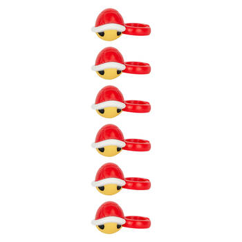 6PK Super Mario Adjustable Collector Rings Blind Toy Capsule 5y+ Assorted