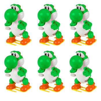 6PK Super Mario Yoshi Wind Ups Blind Capsules Collectable Figurine 4y+ Assorted