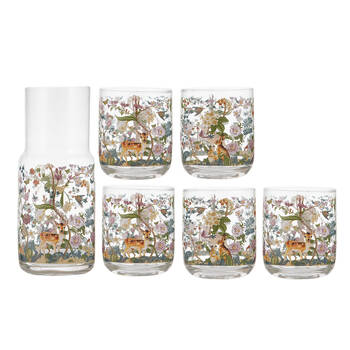 5pc Ashdene Enchanted Forest Tumblers & 1000ml Carafe Combo Set