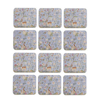 2x 6pc Ashdene Enchanted Forest Cup Mug Drinks Holder Coaster 11x9.7cm