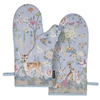 2pc Ashdene Enchanted Forest Kitchen Gloves Oven Mitts Pot Holder 19.5x33cm