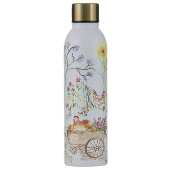 Ashdene Garden Hens Drinking Bottle Water Flask Tumbler 6.8x24.5cm