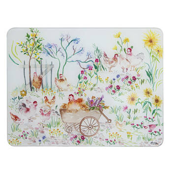 Ashdene Garden Hens Kitchen Counter Table Mat Surface Protector 30x40cm