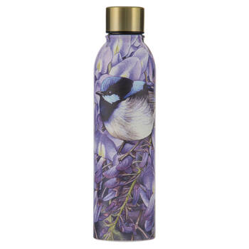 Ashdene Pretty Little Wren Wisteria Stainless Steel Drink Bottle Tumbler 500ml