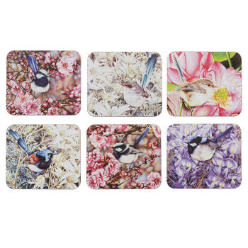 6pc Ashdene Pretty Little Wren Cup Mug Kitchen Drinks Coaster 11x9.7cm