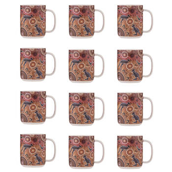 12PK Ashdene Spirit Land Hunting At Sunset Kitchen New Bone China Drinking Mug 400ml