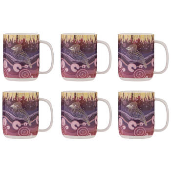 6PK Ashdene Spirit Land Kookaburra Home Kitchen New Bone China Drinking Mug 400ml