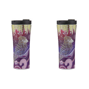2PK Ashdene Spirit Land Kookaburra Stainless Steel Travel Mug Tumbler 500ml