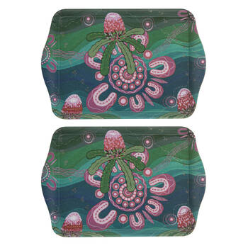 2pc Ashdene Spirit Land Beauty In Country Scatter Tray Organiser 21x14.2cm